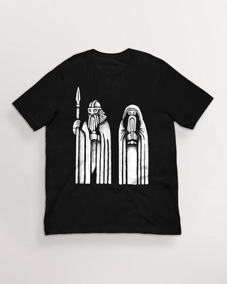 Strength and Faith T-Shirt| Norse Mythology Viking Art T-Shirt | 100% Cotton Unisex Pagan Tee | HUMAN MADE, No Ai
