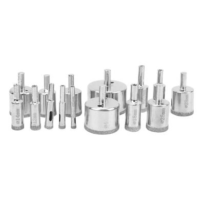 15Pcs Set Diamond Drill Bit Hole Saw Set Marble Ceramic Glass Cutting Tool 650mm 0.2‑2.0in