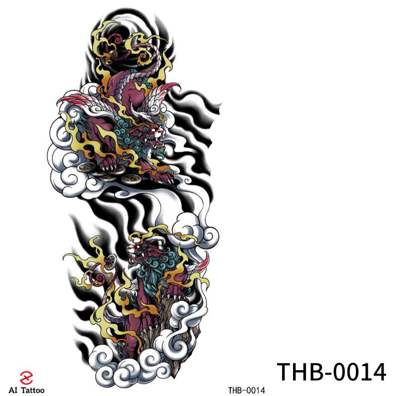 Beauty Sticker Half Arm Tattoo Sticker Waterproof Animal Small Fresh Tattoo Sticker