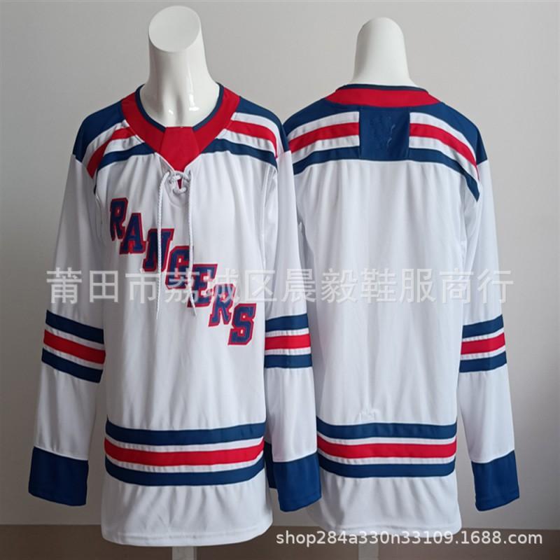 New York Rangers 100th Anniversary Ice Hockey Practice Jersey Embroidered NHL Team Apparel Men