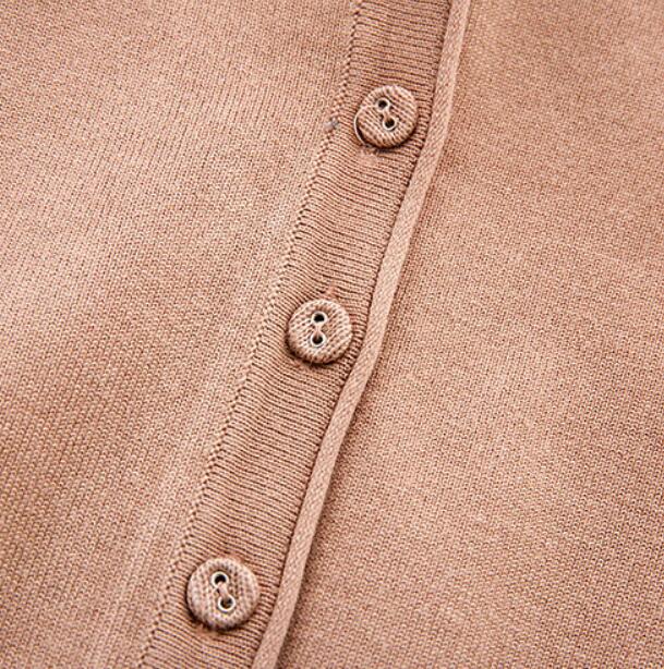 Women Spring and Autumn Casual Long Sleeve Cardigan Knitwear