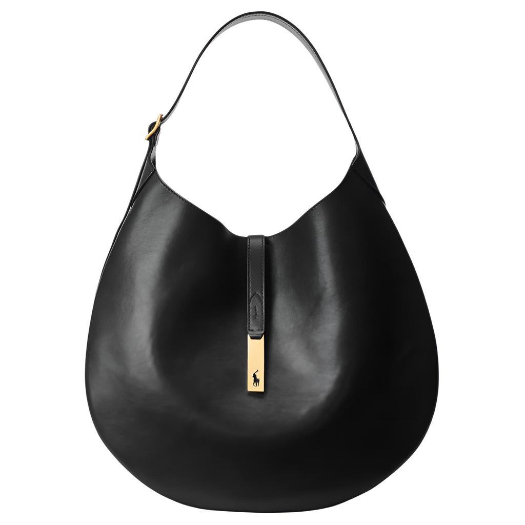 Polo Ralph Lauren Женская сумка через плечо Polo ID из коровьей кожи, черная WAPOBAG02V20007-001