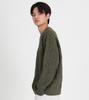 Beoteunseoul Waffle Heathered Round Oversized Knit (Khaki)