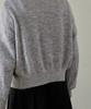 WIOE Basic Round Knit Cardigan_Melange Gray