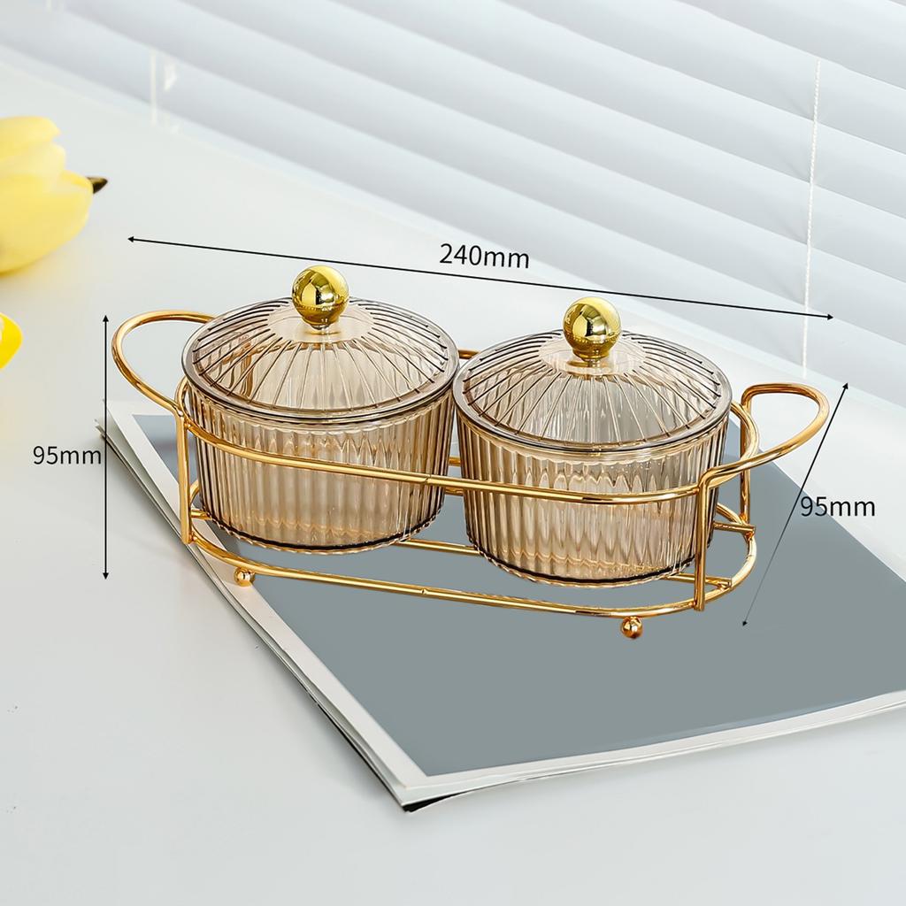 Fruit Plate Serving Dishes 6 Removable Serving Bowl Appetizer Condiment Server for Dessert Snacks Chips Kitchen Relish Tray