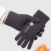 Soft Dual-use Gloves Acrylic Fibres Half Finger Gloves Knitted Yarn Flip Mittens  Keep Warm
