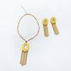 Middle East Dubai Iraq Jewelry Copper Alloy Necklace Earrings Jewelry Set Indian Bridal Necklace 2026