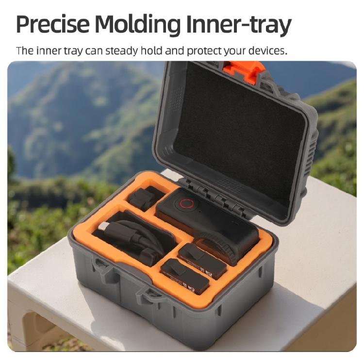 Shock Absorbing Protective Storage Case for Action Camera Gear Waterproof Lightweight Featuring Internal Padding Secure