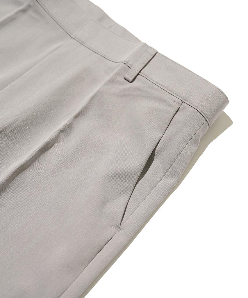 ANALOG MOOD Semi-Wide Slacks (Gray)