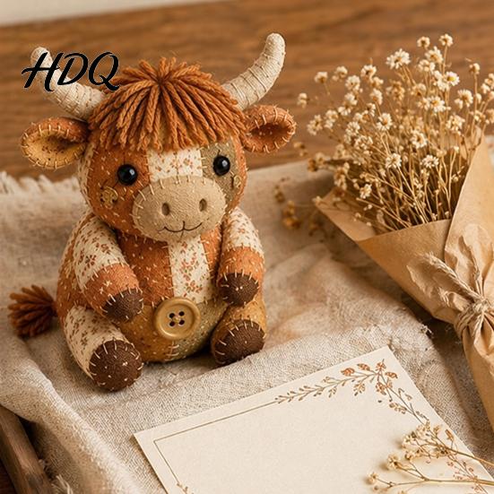 Fabric Craft Kit DIY Patchwork Animal Kit Hand Sewing Set with Pre-Cut