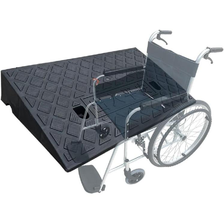3  4  5  Rise Threshold Ramp, Rubber Entry Ramp, Non-Slip Driveway Curb Ramp, Wheelchair Ramps for Doorways, Entryway, Steps, Garage (Color : Yellow, 5in/13cm