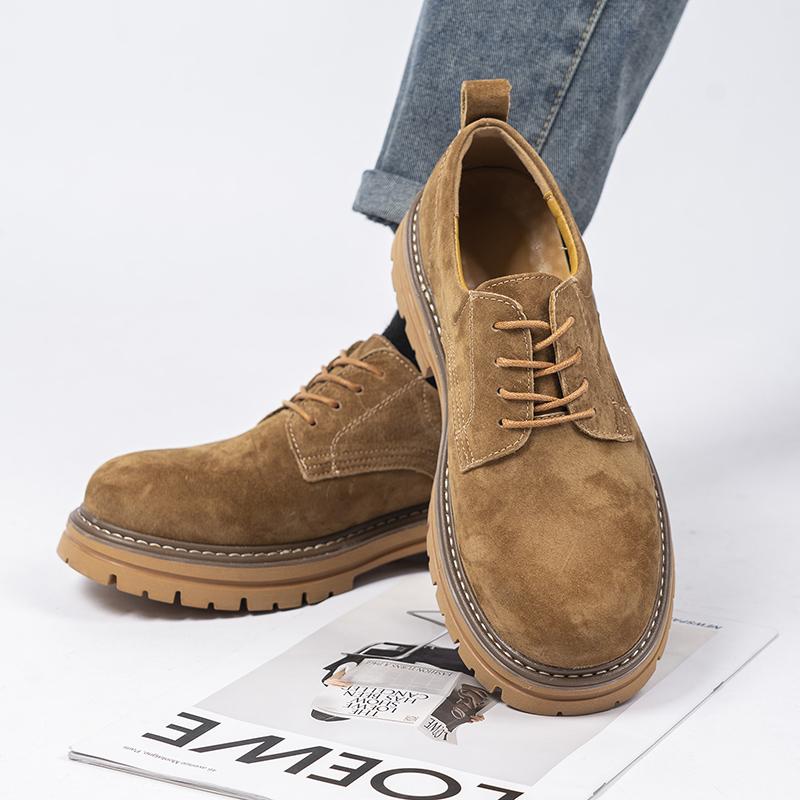 Fashion High luxury men's thick soled shoes Retro elegant style Office and leisure party Outdoor trendy youth shoes Versatile for daily