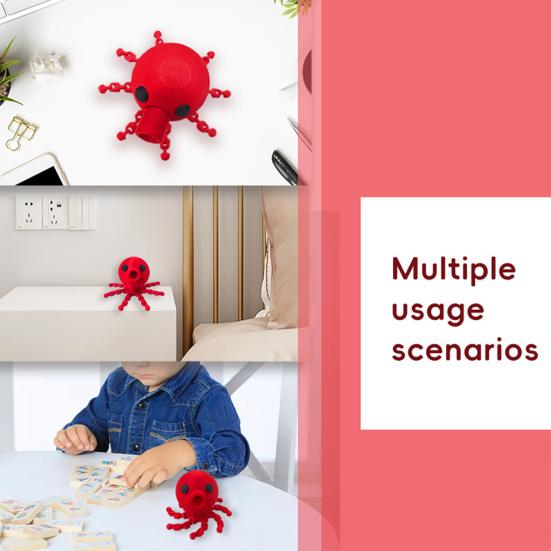 

Игрушка Осьминог на воздушном давлении с подвижными ногами Детская развивающая игрушка Осьминог-запускатель Мини-красный осьминог Орнамент Украшение для дома, офиса, рабочего стола красный