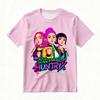Women's Summer KPop Demon Hunters Graphic T-Shirt Vibrant Cartoon Character Print Tee Fashion Streetwear & Casual Daily Outfits