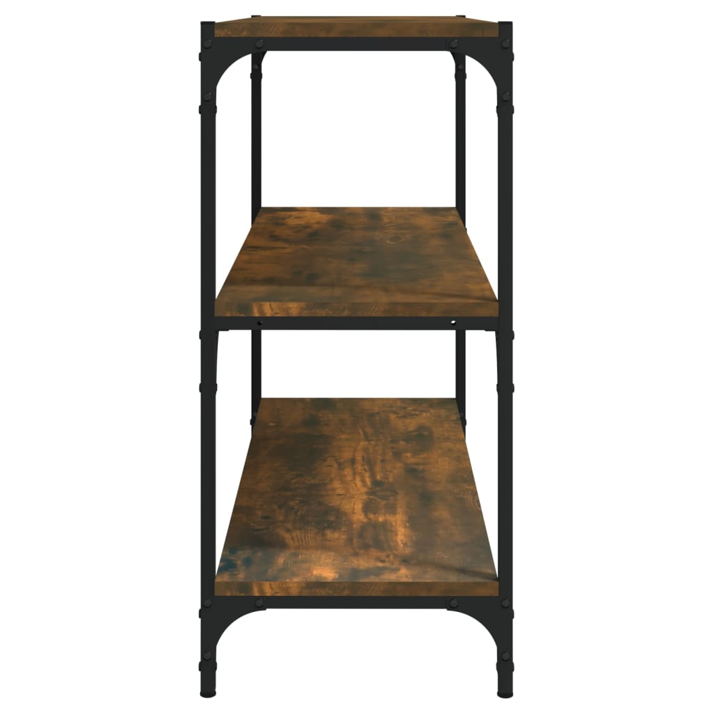 Bookshelf Smoked Oak 80 x 33 x 70.5 cm Particleboard and Steel