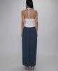 Tteolseutikeulleob Multi Stripe Maxi Skirt - Navy