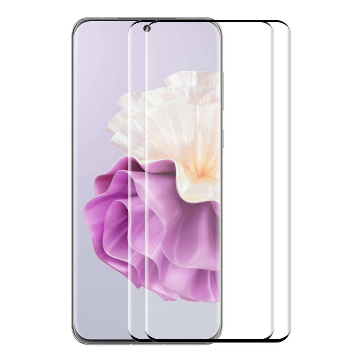 

ENKAY HAT PRINCE 2 шт. Для Huawei P60/P60 Pro/P60 Art Захисна плівка на весь екран Клей по краях 3D вигнута плівка із загартованого скла Type A