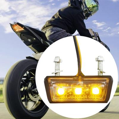 Tail Lights For Motorcycle Driving License Plate Lights For Motorcycle Vibration-Resistant Motorbike Accessories High-Intensity