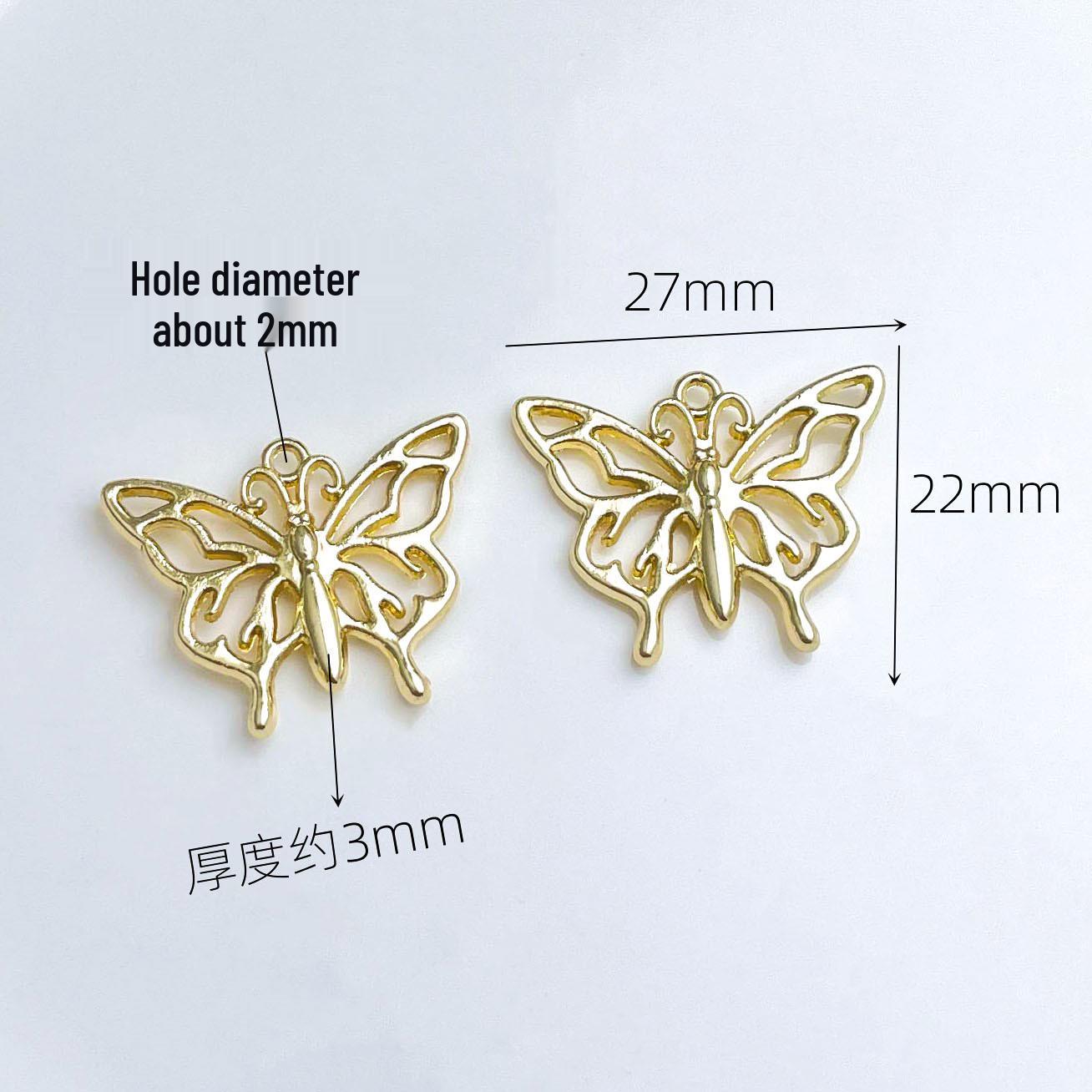 Alloy Butterfly Pendant for Jewelry: Bracelet, Earring, Necklace Accessories