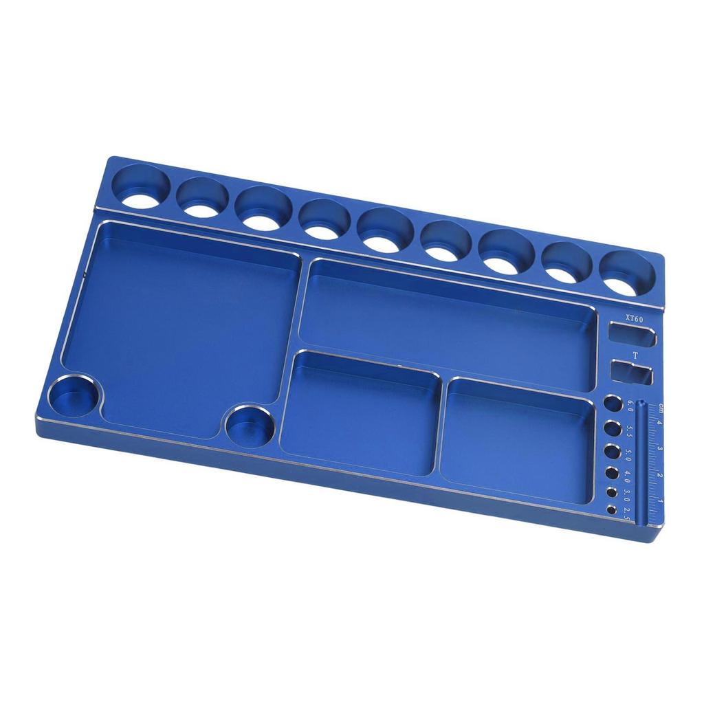 RC Screwdriver Tool Storage Rack Prevent Slip Aluminum Alloy Magnetic RC Socket Screws Tray Organizer Tool Holder for 1