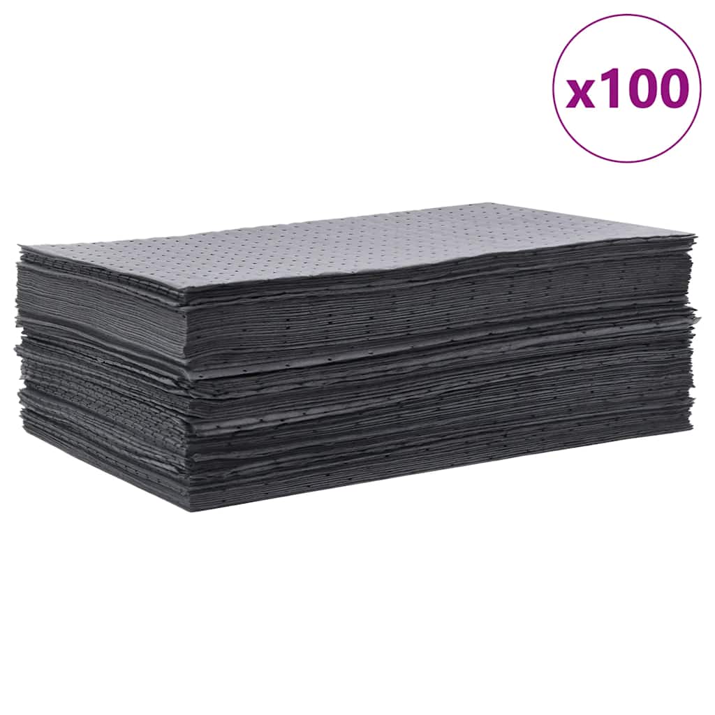 Oil Absorbent Pads 100 Pcs Gray 40x50 cm