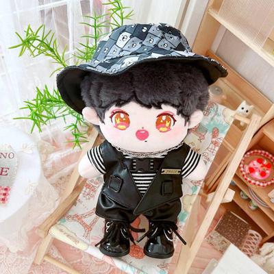 Idol Doll Clothes Faux Leather Vest Coat Mini Outfit Dress-up Toys