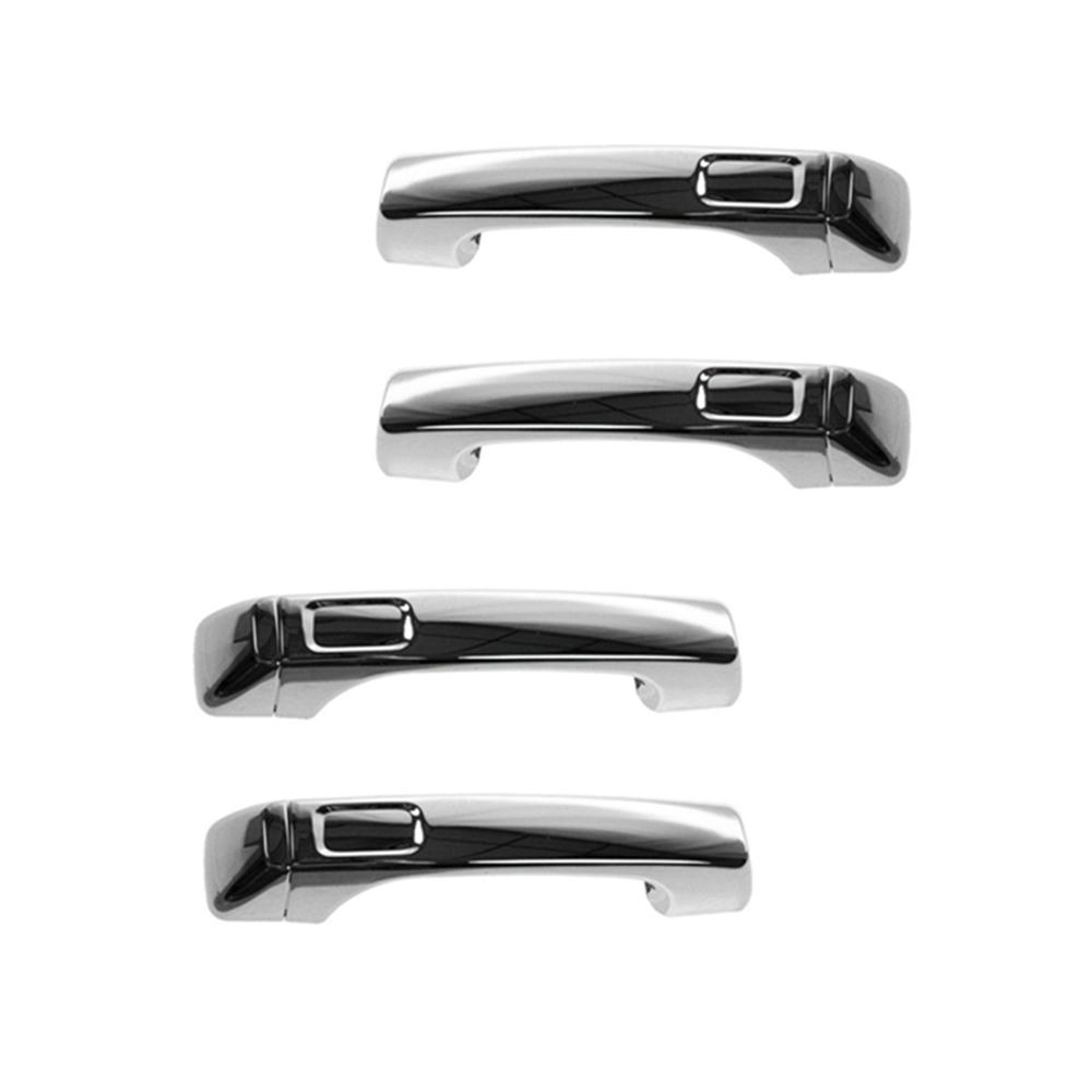 

4 шт. Передняя задняя внешняя внешняя хромированная дверная ручка для Hummer H3 H3T
