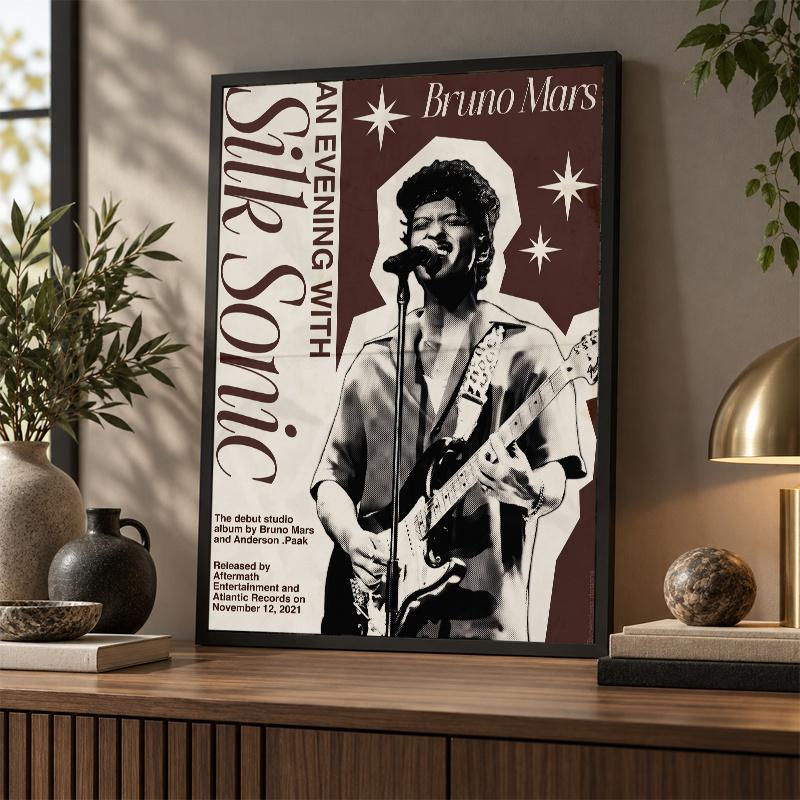DIY 5D Diamond Painting Bruno Mars Full Drill Diamond Art Wall Decor Craft Kit