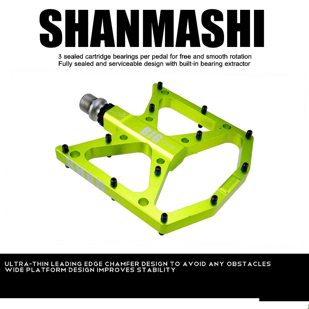 Big dog pedals mountain bike 3 bearing   bicycle bearing wide anti-slip pedals comfortable pedals