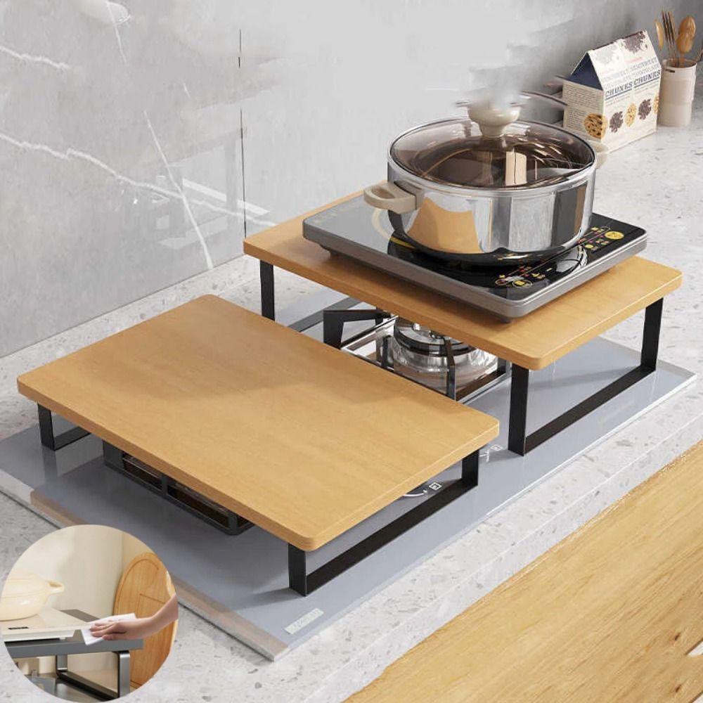 Stackable Cabinet Spice Shelf Anti-Slip Countertop Organizer Modern Desktop Computer Risers  Pantry
