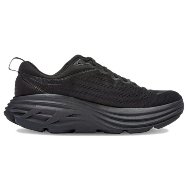 New HOKA ONE ONE Bondi 8 2E Wide 'Triple Black' 1127953-BBLC