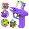 utdoor Game Foam Disc Gun Toy for Kids, Flying Disc Shooting Launcher, Double Parent-Child Interactive Children Toy