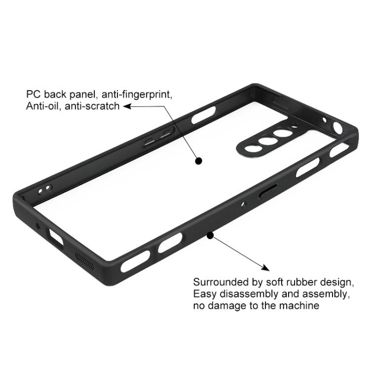 Phonecase for ZTE Nubia Red Magic 8 Pro/8 Pro+/8S Pro Frosted TPU + Transparent PC Phone Case
