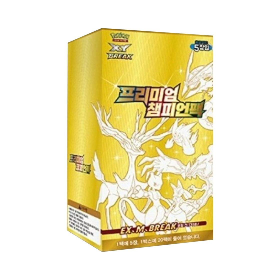 Pokemon TCG XY BREAK Expansion Pack Premium Champion Pack 1 Box (Pack of 20/Korean Ver.) ONE SIZE