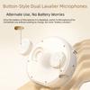 Magnetic Clip Portable Lavalier Microphone DSP Noise Reduction Lapel Microphone  Teaching