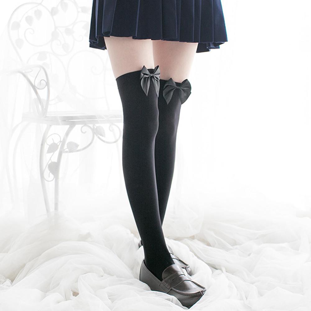 Velvet Lady Spring And   Stockings Bow Sexy Knee Socks Sexy Stocking