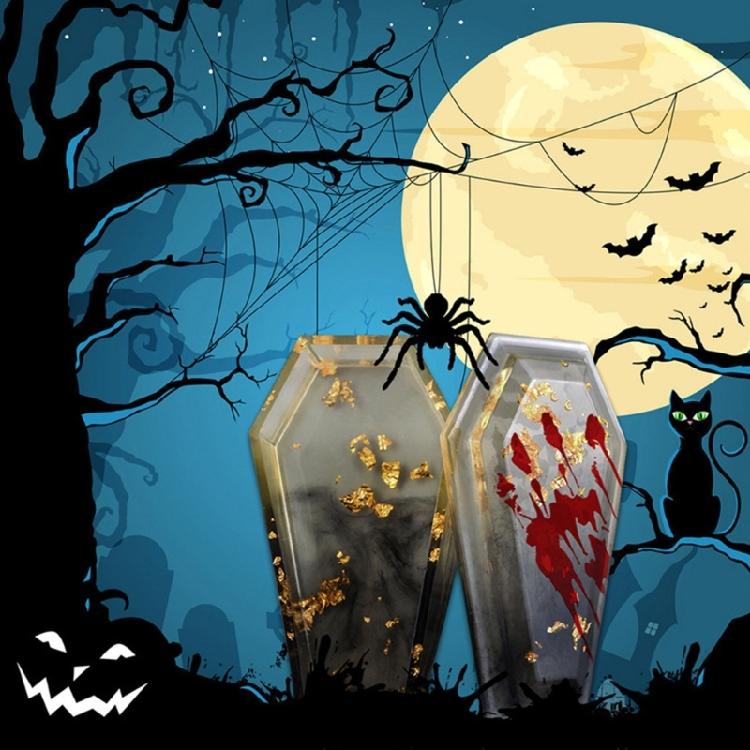 3D Coffin Silicone Molds DIY Epoxy Resin Molds Storage Box Ornament Making Tool