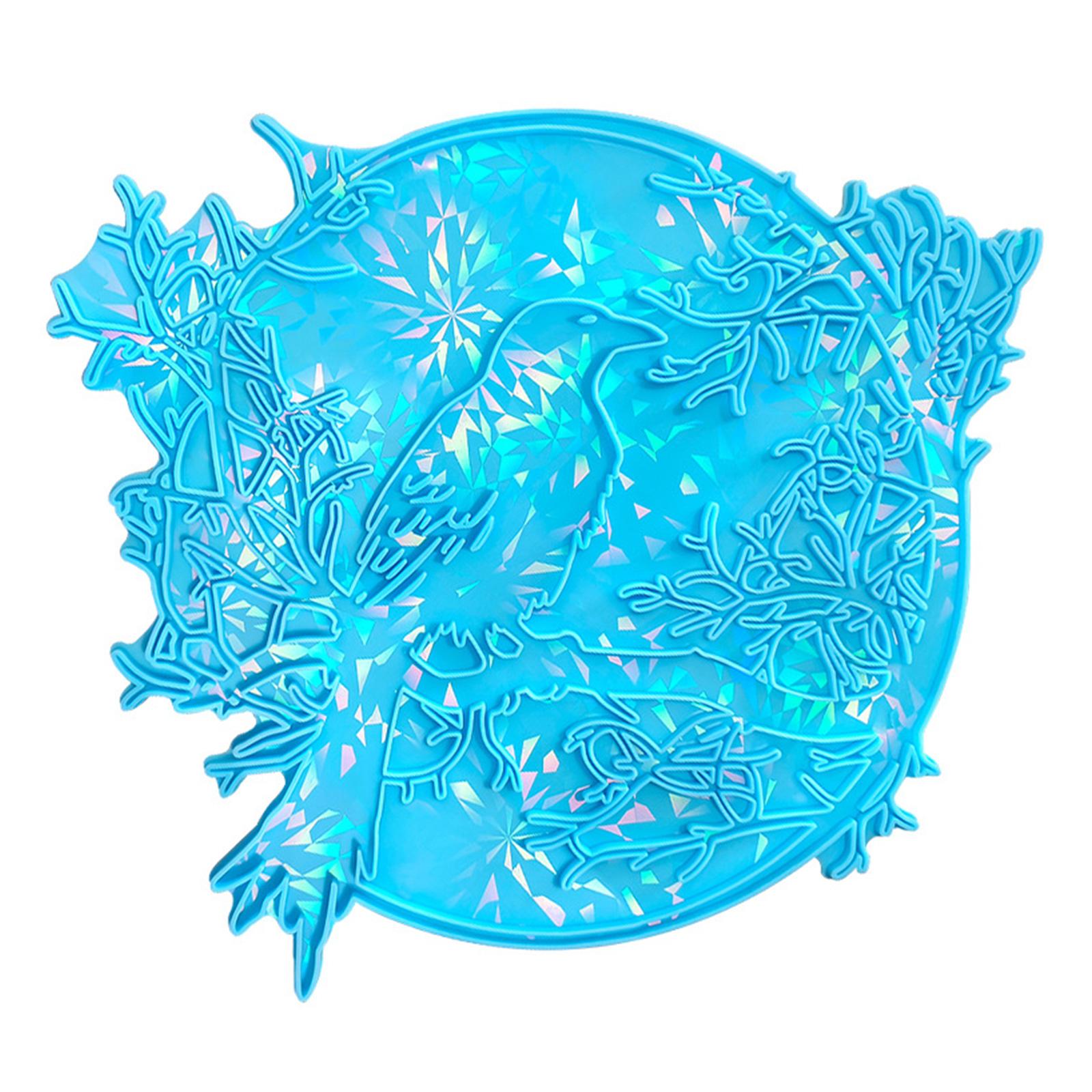 

Reusable Heart Life Tree Wall Decoration Mould Holographical Epoxy Resin Mold for Home and Offices Decoration Crafting синий