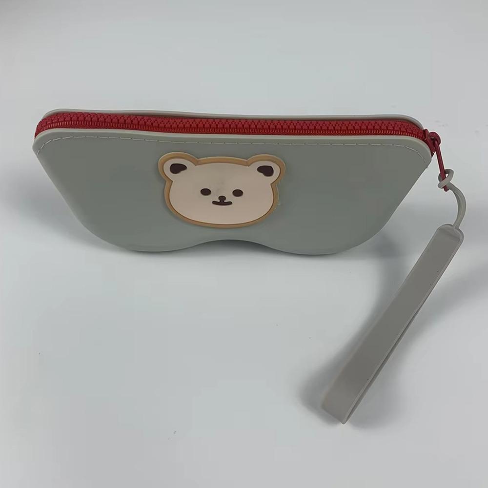 

Dustproof Glasses Bag Waterproof Coin Purse Portable Eyeglasses Box білий