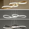 Modern LED Chandelier Dimmable Chandeliers Ceiling Lights Kitchen Island Pendant Light Fixture Gold Hanging Lamp for Dining Room