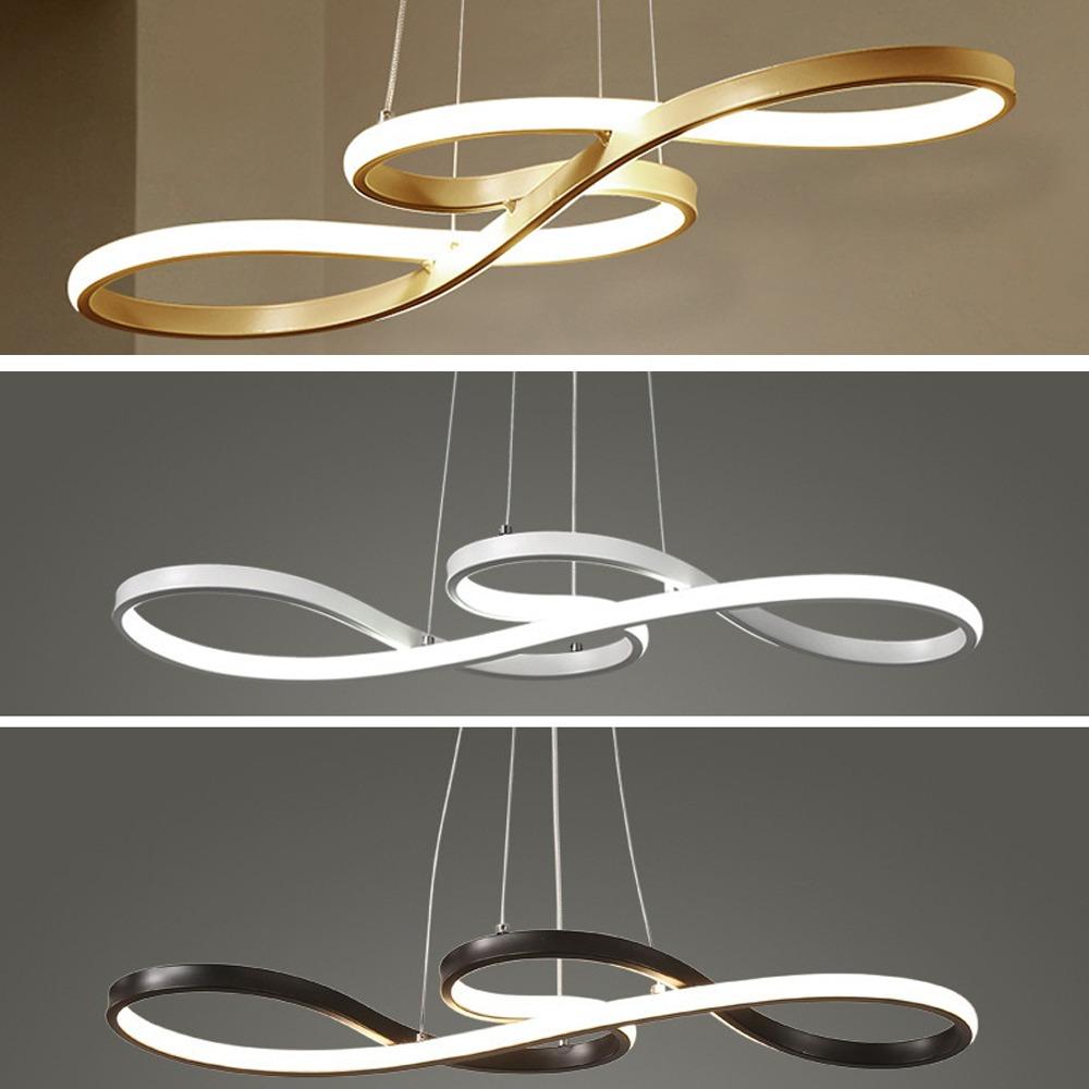 Modern LED Chandelier Dimmable Chandeliers Ceiling Lights Kitchen Island Pendant Light Fixture Gold Hanging Lamp for Dining Room