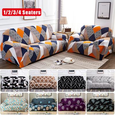 1 /2 /3 /4 Seater Printing Elastic Sofa Covers For Living Room Sofa Cover Corner Couch Cover Slipcover Armchair Protector Decorate