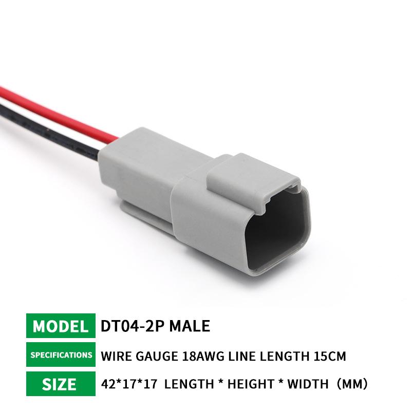 5/20/100 Sets Deutsch DT connector with 15cm Wiring harness DT06-2S/DT04-2P 2P 3P 4P 6P 8P 12P waterproof electrical connector