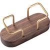 Oval Business Card Holder Organizer Office Desk Display Stand Memo Counter Accessories Tabletop Shelf Wooden Card Holder Storage