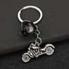 New Creative Motorcycle Keychain Men Women 3 Colors Locomotive Helmet Metal Holder Pendent Key Ring Bag Decoration Jewelry