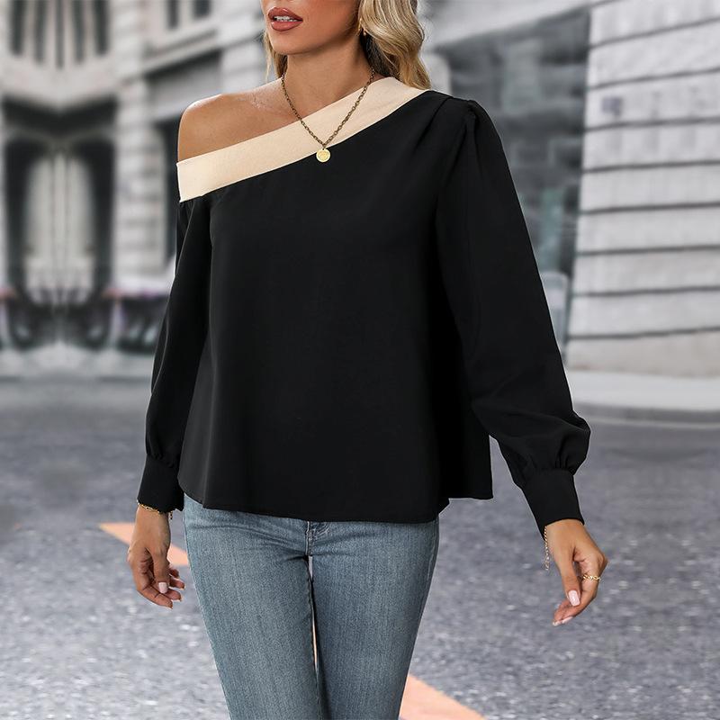 YYFS Dámská móda Ležérní halenky a košile s dlouhým rukávem