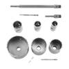 Drill Bit Set 6pcs 35mm-110mm Extension Shank with 2   Drill Bits for Concrete, Brick, Block, Water Pipe, Heating Pipe,   Conditioner,