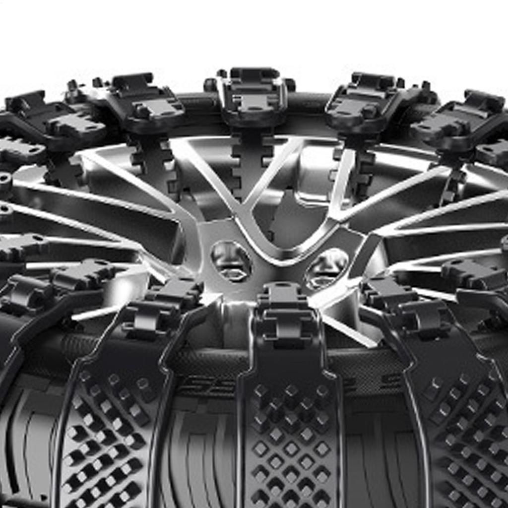 Tire Chains For Trucks Anti-Slip 10piece Tyre Protection Adjustable Tire Chains For Pickup Trucks For Ice Winter Hiking Trailer