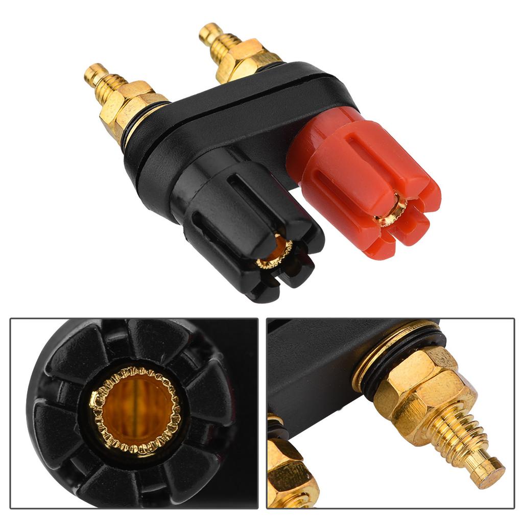 Speaker Binding Post Terminal Power Amplifier 2 Way Banana Plug Jack (4PCS)