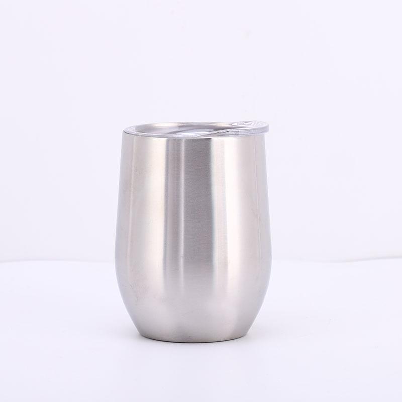 12oz Isolierter Eierschalenbecher | doppelwandiger Edelstahl Rotwein-Tumbler